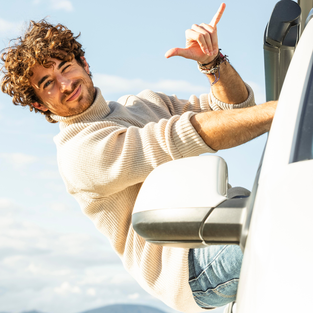 vierkant man uit auto vierkant man uit auto